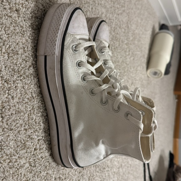WHITE HIGHTOP PLATFORM CONVERSE - Picture 3 of 5